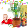 Dancing Cactus Toy Cute Plushies, Talking Cactus Baby Toy 0-6 Months Wriggle Singing 120 English Hit Song Sensory Musical Toy for Babies 6-12 1-3 4+ Year Old for Girls Boys