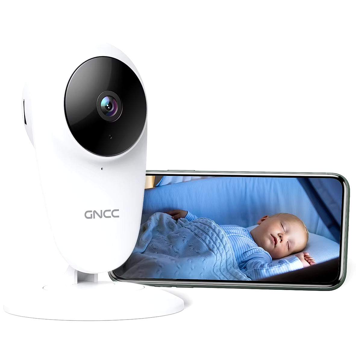 C1 Baby Monitor, Indoor Camera for Baby/Pet/Security, Remote APP Monitoring, Infrared Night Vision, Two Way Audio