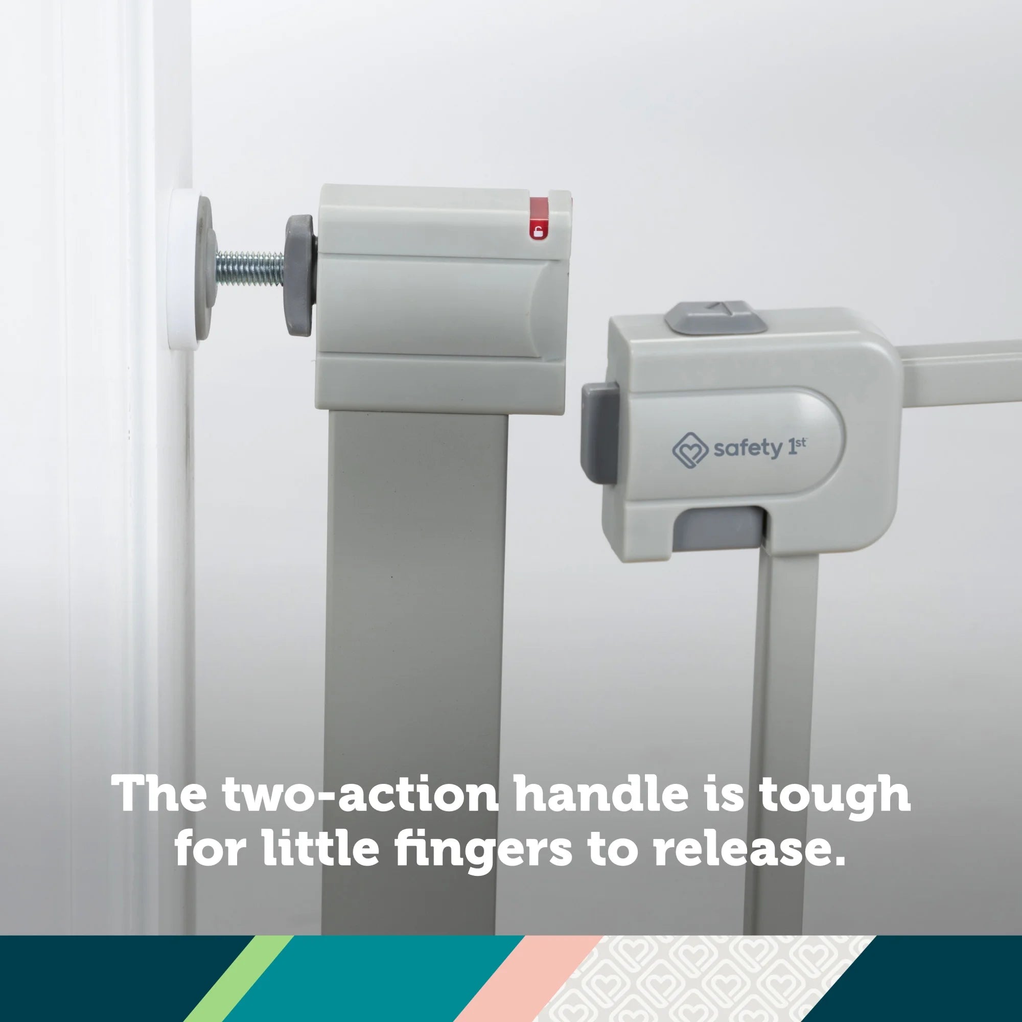 Pressure Mounted Baby Gates for Doorways, Securetech® No-Drill, with Door, 29-38"