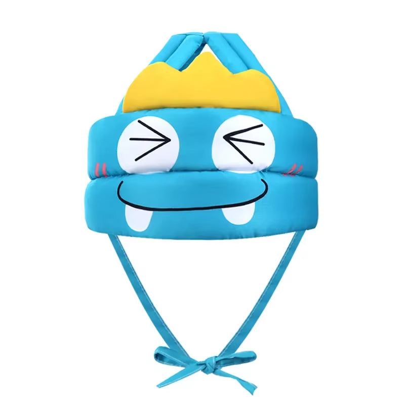 Baby Safety Helmet Head Protection Headgear Toddler Anti-Fall Pad Cartoon Breathable and Adjustable Children Learn to Walk Cap